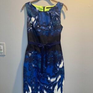 Tahari Abstract Print Dress